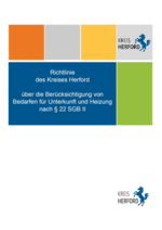Richtlinien Kosten der Unterkunft